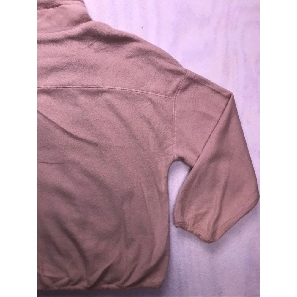 Perch by Blu Pepper Fleece Jacket Womens 2XL Beige Full Zip‎ Mock Neck NWOT